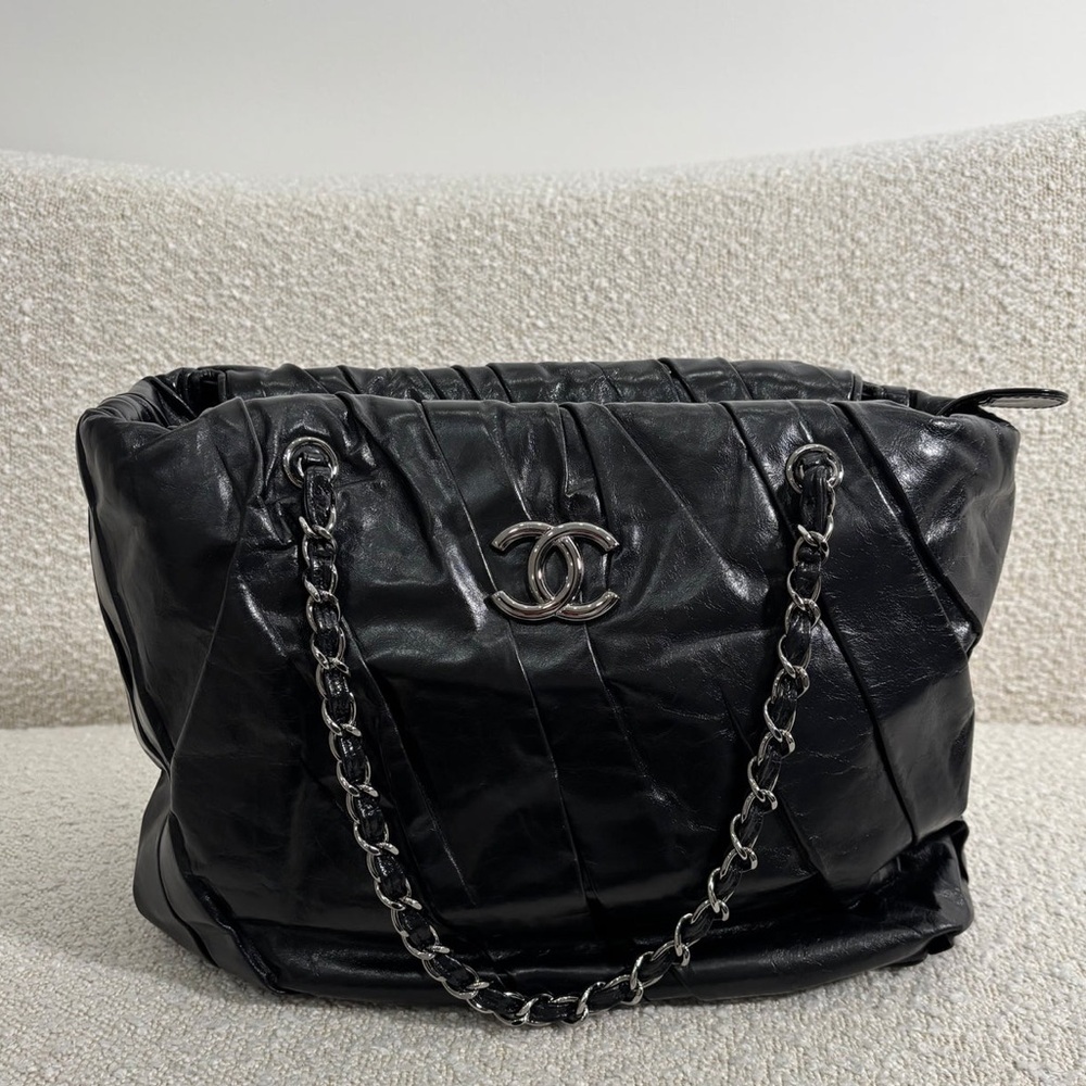 Chanel CC Glazed Twisted Tote/ Shoulder Bag